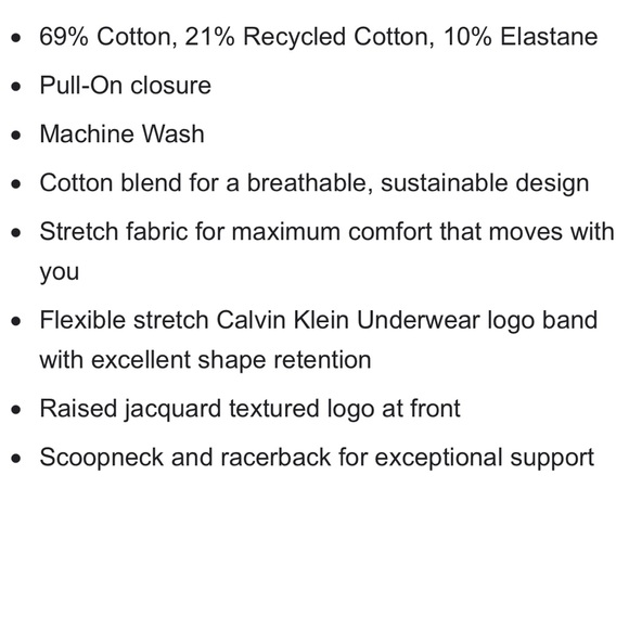 Calvin Klein Unlined Bralette Heritage Collection - Picture 4 of 8